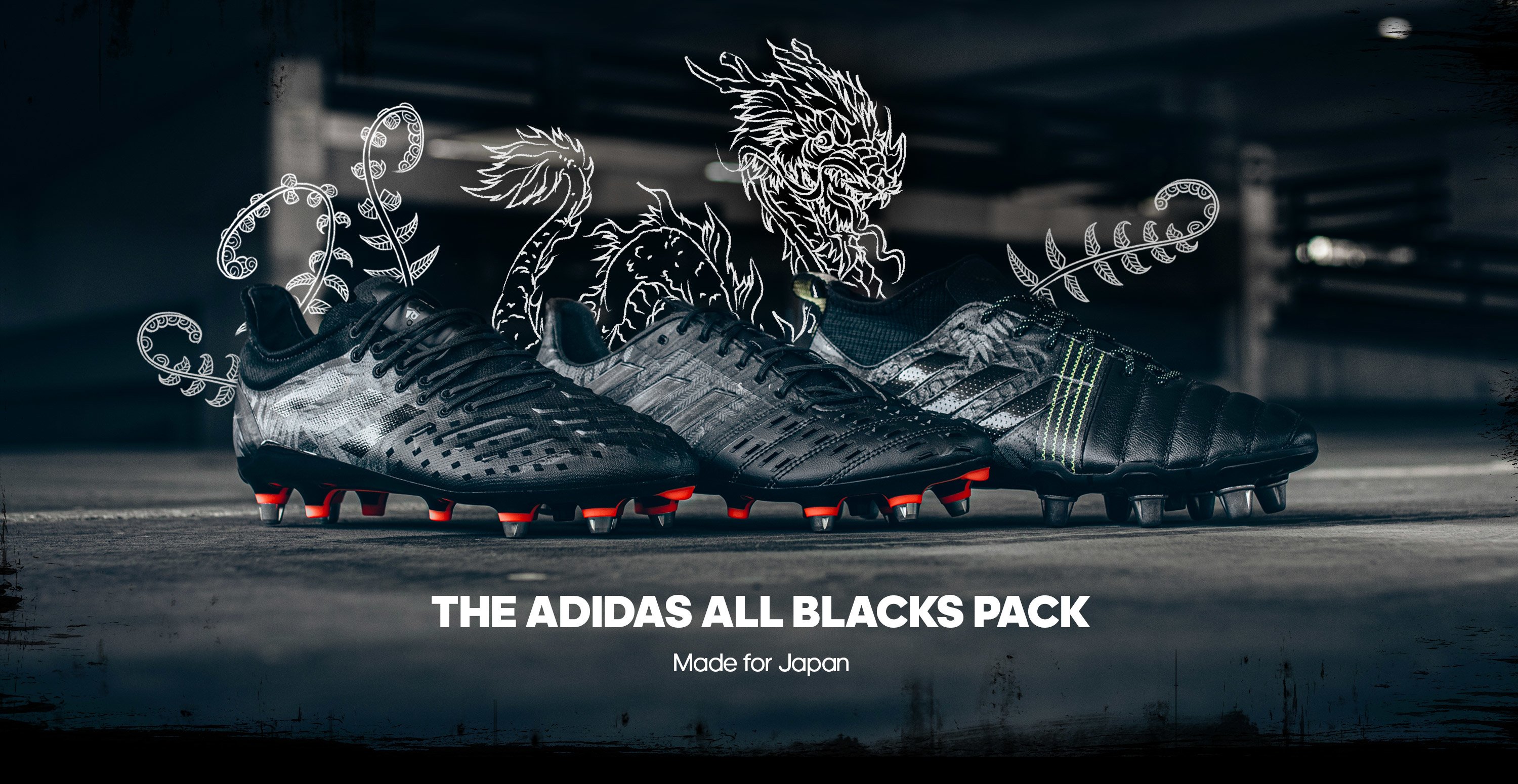 adidas all blacks Rugby Boots 2019
