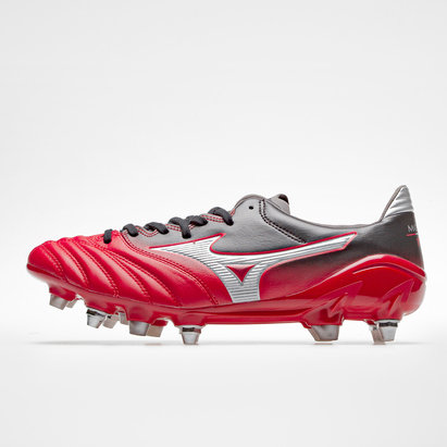 red mizuno rugby boots