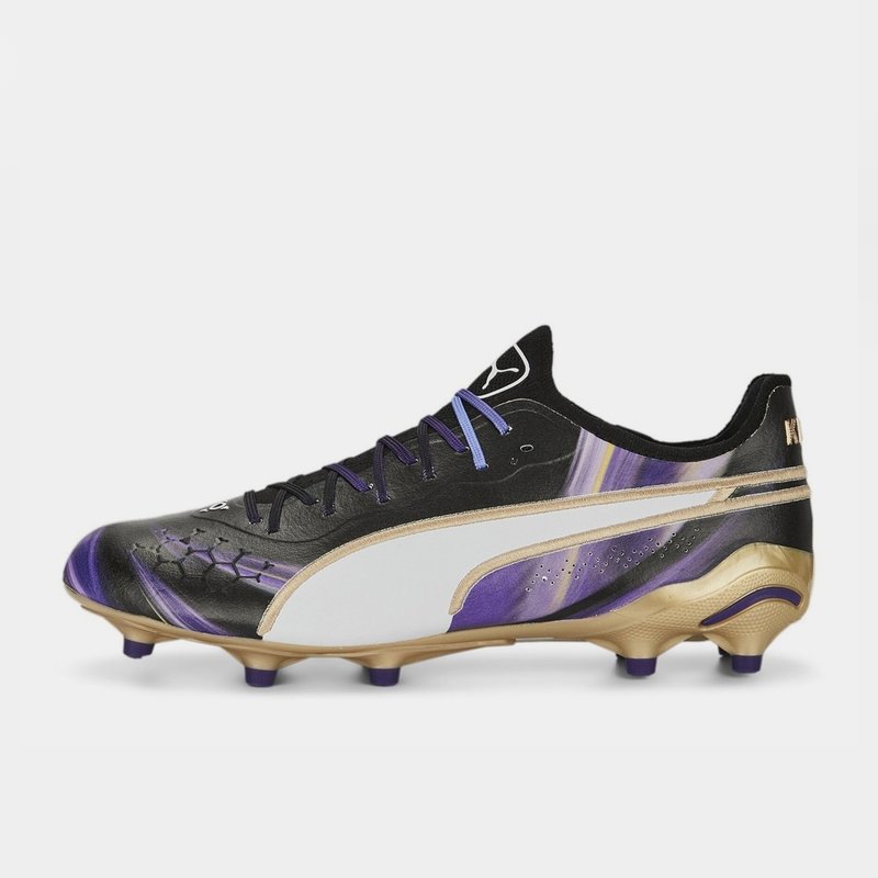 Black and 2025 gold rugby boots