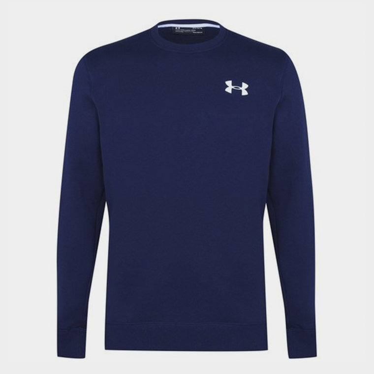 men's ua rival fleece solid fitted crew