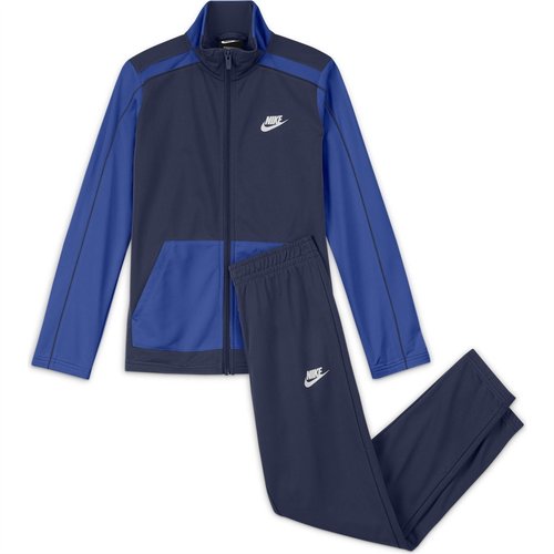 nike poly tracksuit navy