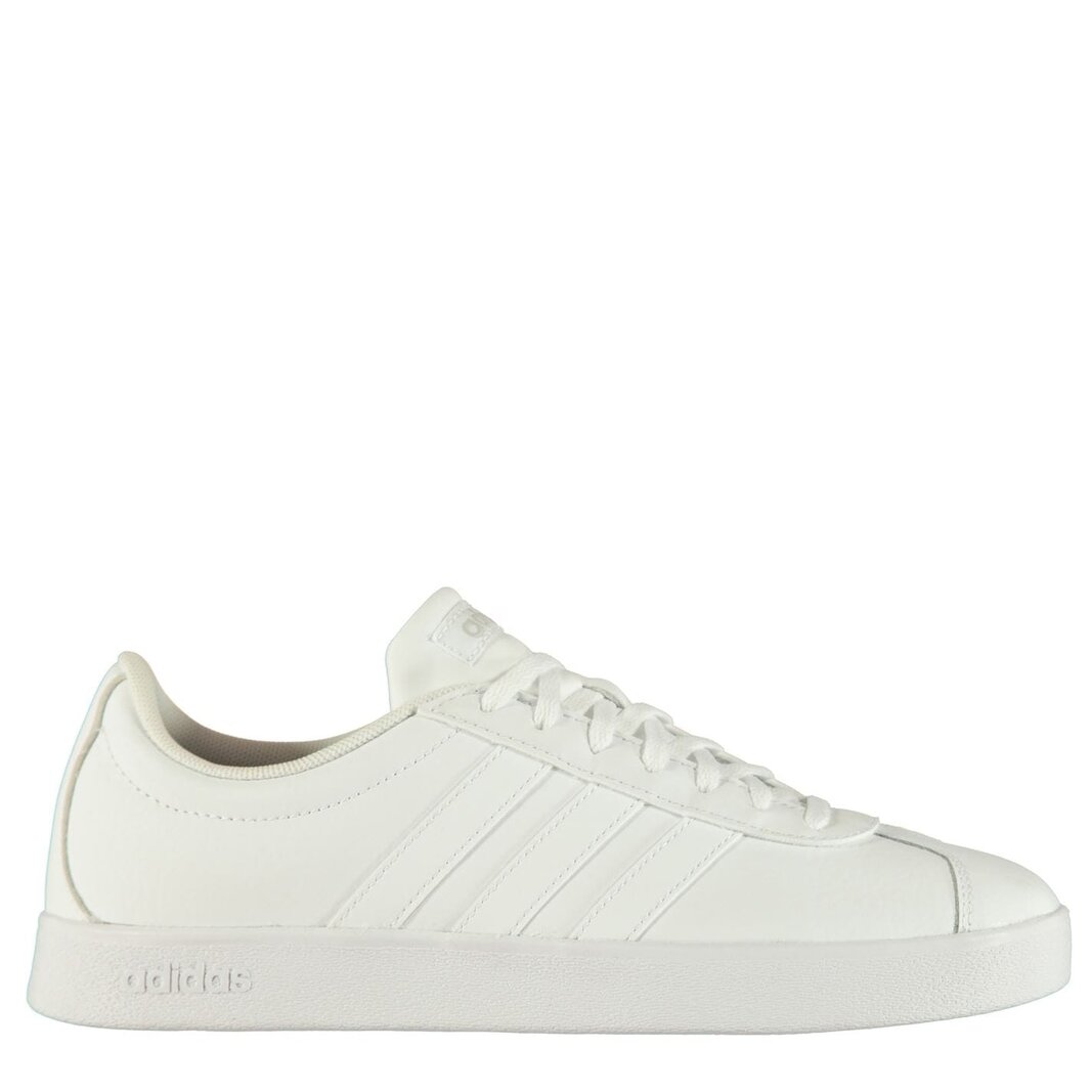 adidas vl court 2 leather trainers mens