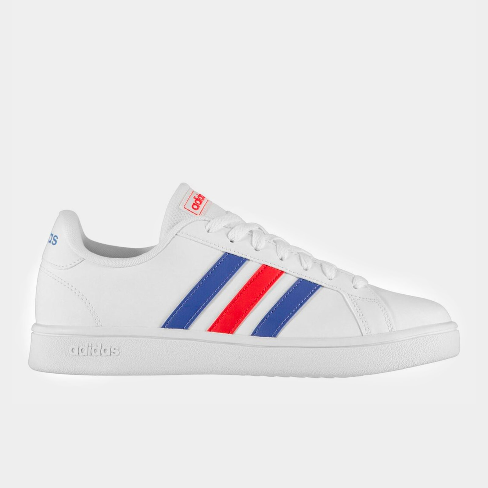 mens adidas red white and blue shoes